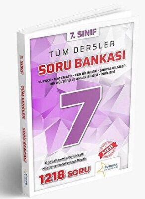 Europa Yayınları 7. Sınıf Tüm Dersler Soru Bankası - 1