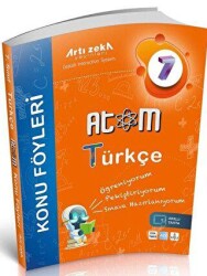 Artı Zeka Yayınları 7. Sınıf Türkçe Atom Konu Föyleri - Artı Zeka Yayınları