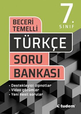 Tudem Yayınları - Bayilik 7. Sınıf Türkçe Beceri Temelli Soru Bankası - 1