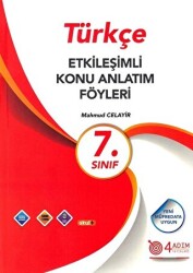 7. Sınıf Türkçe Etkileşimli Konu Anlatım Föyleri - 4 Adım Yayınları