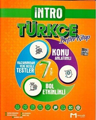 7. Sınıf Türkçe İntro Defter Kitap - 1