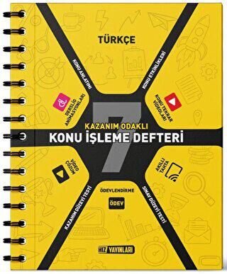 Hız Yayınları 7. Sınıf Türkçe Konu İşleme Defteri - 1