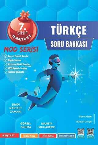 Nartest Yayınevi 7. Sınıf Türkçe Mod Serisi Soru Bankası
