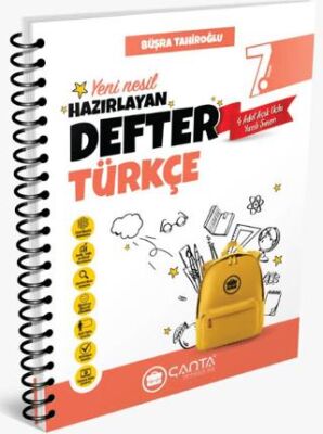 Çanta Yayınları 7. Sınıf Türkçe Okula Yardımcı Hazırlayan Defter - 1