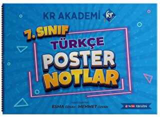 KR Akademi Yayınları 7. Sınıf Türkçe Poster Notlar