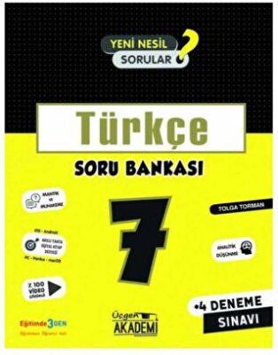 Üçgen Yayıncılık 7. Sınıf Türkçe Soru Bankası - 1