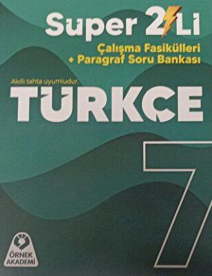 Örnek Akademi 7. Sınıf Türkçe Süper 2`li Çalışma Fasikülleri + Paragraf Soru Bankası - 1