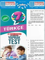 Evrensel İletişim Yayınları 7. Sınıf Türkçe Video Çözümlü Yaprak Test - Evrensel İletişim Yayınları
