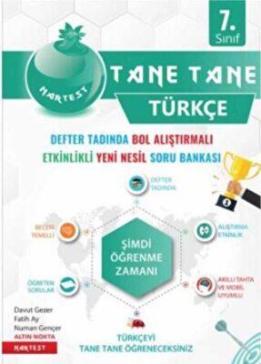 7. Sınıf Türkçe Yeşil Defter Tadında Tane Tane kapağı