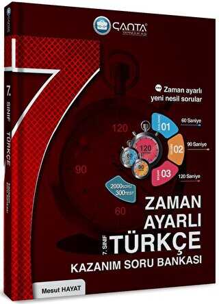 Çanta Yayınları 7. Sınıf Türkçe Zaman Ayarlı Kazanım Soru Bankası