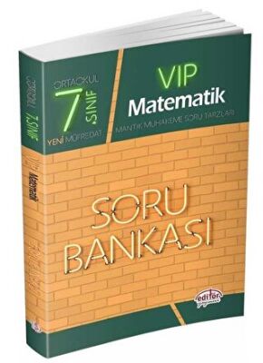 Editör Yayınevi 7. Sınıf VIP Matematik Soru Bankası - 1