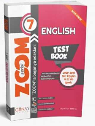 Günay Yayınları 7. Sınıf Zoom Serisi İngilizce Soru Bankası