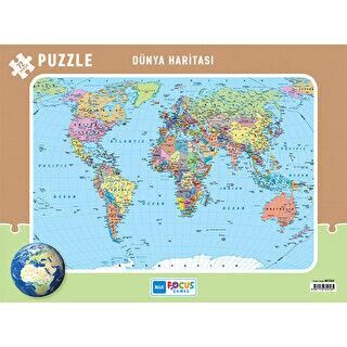 72 Parça Dünya Haritası Frame Puzzle - 1