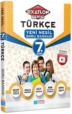 Evrensel İletişim Yayınları 7. Sınıf Exatlon Serisi Türkçe Yeni Nesil Soru Bankası - 1