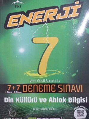 7. Sınıf Din Kültürü ve Ahlak Bilgisi Enerji 7+7 Deneme Sınavı - 1