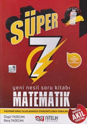 7. Sınıf Matematik Süper Yeni Nesil Soru Kitabı kapağı
