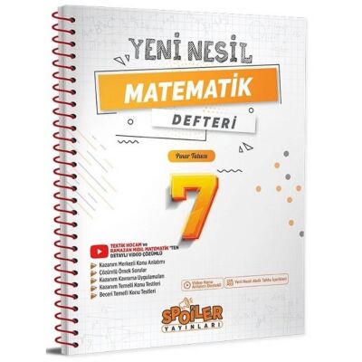 7. Sınıf Spoiler Yeni Nesil Matematik Defteri - 1