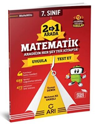 7. Sınıf 2`si 1 Arada Matematik Matemito Arı Yayınları - 1