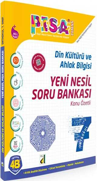 Damla Yayınevi - Bayilik Pisa Yeni Nesil Din Kültürü ve Ahlâk Bilgisi Soru Bankası - 7. Sınıf