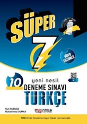 7. Sınıf Türkçe 10 Deneme Sınavı - Nitelik Yayınları - Bayilik