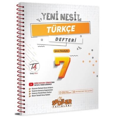 7. Sınıf Türkçe Yeni Nesil Defter - 1