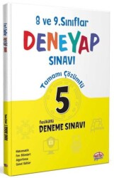 8-9. Sınıf Deneyap Tamamı Çözümlü 5 Deneme Sınavı - Editör Yayınevi