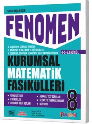 Fenomen Yayınları 8 Kurumsal Matematik Fasikülleri 4-5-6 - 1