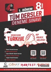 Nartest Yayınevi 8. Sınıf 1. Dönem 4’Lü Tüm Dersler Deneme Sınavı - Nartest Yayınevi