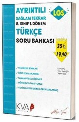 8. Sınıf 1. Dönem Ayrıntılı Sağlam Tekrar Türkçe Soru Bankası - Koray Varol Akademi