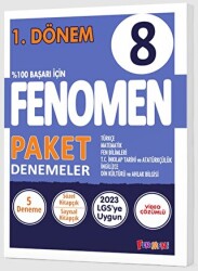 Fenomen Yayınları 8. Sınıf 1. Dönem Fenomen Paket Denemeler - Fenomen Yayınları
