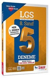 Sınav Yayınları 8. Sınıf 1. Dönem LGS Çözümlü 5 Deneme - Sınav Yayınları