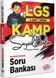 8. Sınıf 1. Dönem LGS Kamp Sayısal Bölüm Karekod Çözümlü Soru Bankası - Editör Yayınevi