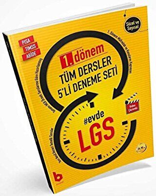Basamak Yayınları LGS 1. Dönem Tüm Dersler 5`li Deneme Seti - 1
