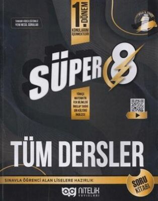 8. Sınıf LGS 1. Dönem Tüm Dersler Süper Soru Kitabı kapağı