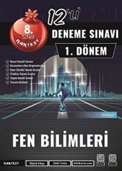 Nartest Yayınevi 8. Sınıf 1. Dönem Mod 12 Fen Bilimleri Deneme Sınavı - Nartest Yayınevi