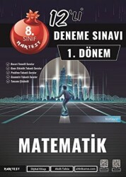 Nartest Yayınevi 8. Sınıf 1. Dönem Mod 12 Matematik Deneme Sınavı - Nartest Yayınevi