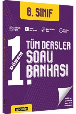 Startfen Yayınları 8. Sınıf 1. Dönem Tüm Dersler Soru Bankası - 1