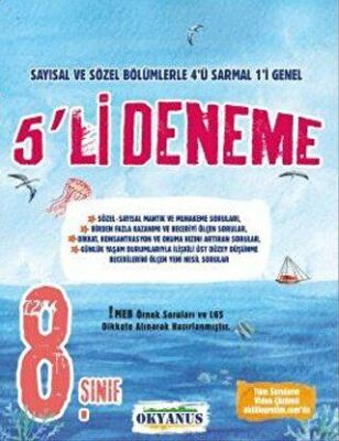 Okyanus Yayınları 8. Sınıf 5 li Deneme - 1