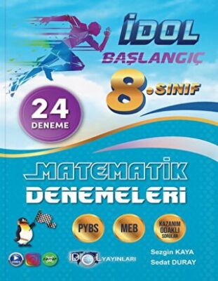İdol Yayınları 8. Sınıf Başlangıç Matematik 24 Deneme - 1