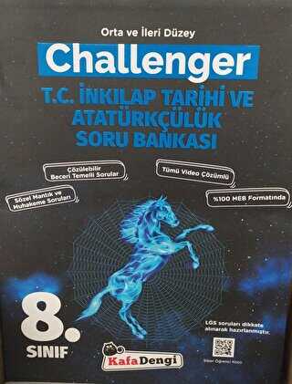 Kafa Dengi Yayınları 8. Sınıf Challenger T.C. İnkılap Tarihi ve Atatürkçülük Soru Bankası