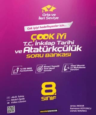 Maraton Yayıncılık 8. Sınıf Çook İyi İnkılap Tarihi ve Atatürkçülük Soru Bankası - 1