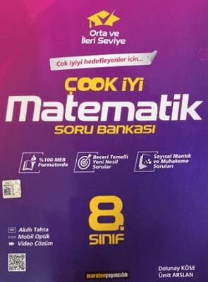 Maraton Yayıncılık 8. Sınıf Çook İyi Matematik Soru Bankası - 1