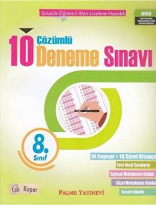8. Sınıf Çözümlü 10 Deneme Sınavı - 1