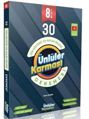 Ünlüler Yayınları 8. Sınıf Din Kültürü ve Ahlak Bilgisi 30 Branş Deneme - 1