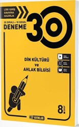 Hız Yayınları 8. Sınıf Din Kültürü ve Ahlak Bilgisi 30 Deneme - Hız Yayınları