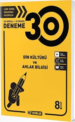 Hız Yayınları 8. Sınıf Din Kültürü ve Ahlak Bilgisi 30 Deneme - 1