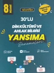 8. Sınıf Din Kültürü ve Ahlak Bilgisi 30`lu Yansıma Denemeleri - Startfen Yayınları