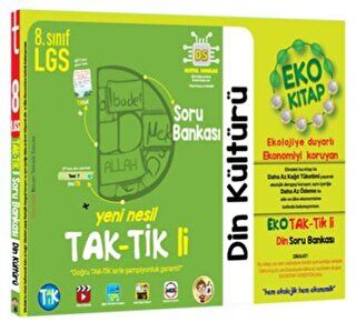 Tonguç Akademi 8. Sınıf Din Kültürü ve Ahlak Bilgisi Eko Taktikli Soru Bankası - 1