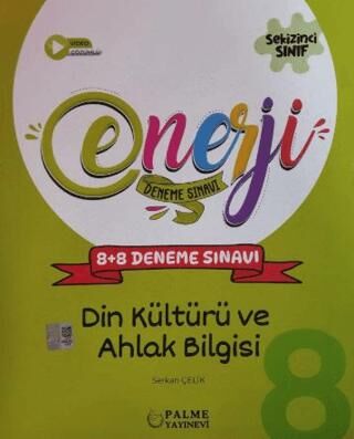 Palme 8. Sınıf Din Kültürü ve Ahlak Bilgisi Enerji 8+8 Deneme Sınavı - 1