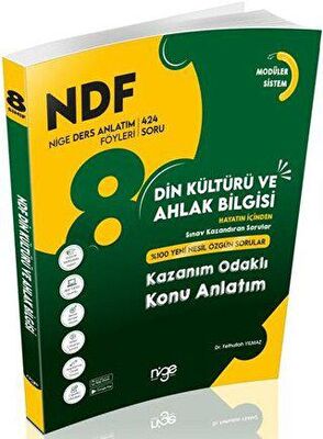 Startfen Yayınları 8. Sınıf Din Kültürü ve Ahlak Bilgisi Nige Ders Anlatım Föyleri - 1